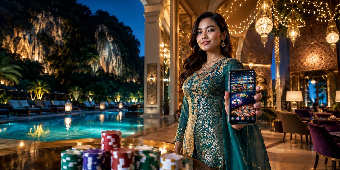Pengguna Ipoh menyemak odds perlawanan sukan semasa perayaan Hari Raya di platform bigbosjudi